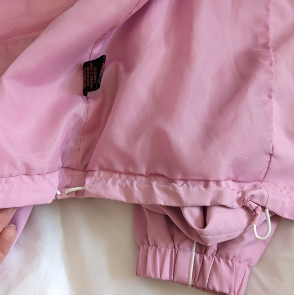]Alpine Tek Full Zip Retro Pastel Pink Windbreaker Jacket Women's Size S - Picture 14 of 16